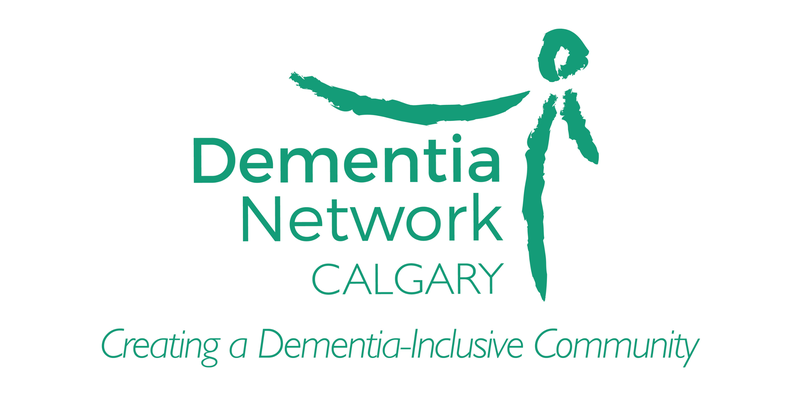 Dementia Network Calgary logo with the slogan creating a dementia-inclusive community