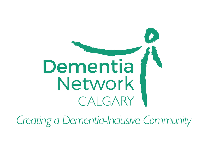 Dementia Network Calgary logo with the slogan creating a dementia-inclusive community