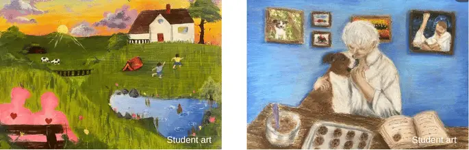 Iris Project Student Art
