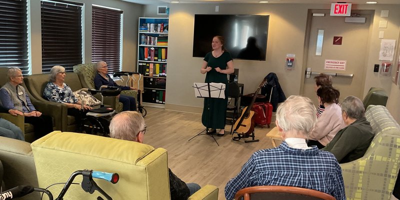 Club 36 Members listening to music