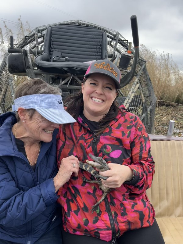 Allison and Lynn in the Everglades