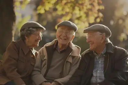 A Group of Friends Talking With Positive Body Language
