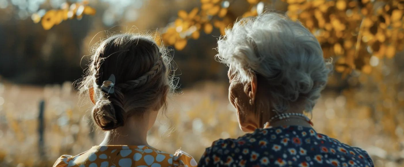 A Grandmother & Grandchild Talking