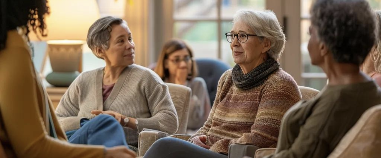 Calgary Women at a Alzheimers Support Group