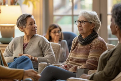 Calgary Women at a Alzheimers Support Group