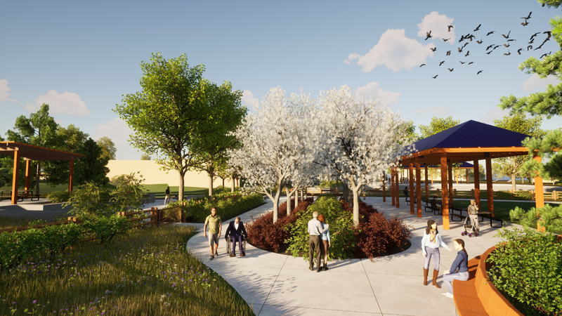 Martin Family Legacy Garden artist rendering