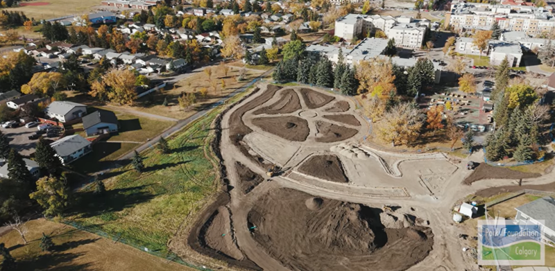 Martin Family Legacy Garden construction