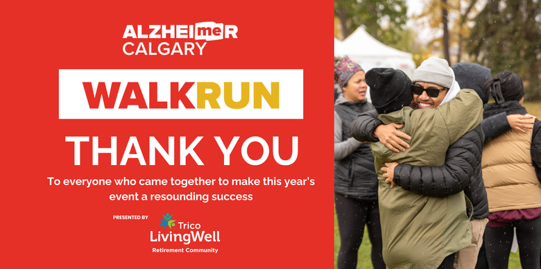 Walk and Run Thank You - post event