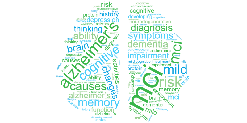 mild cognitive impairment word cloud graphic