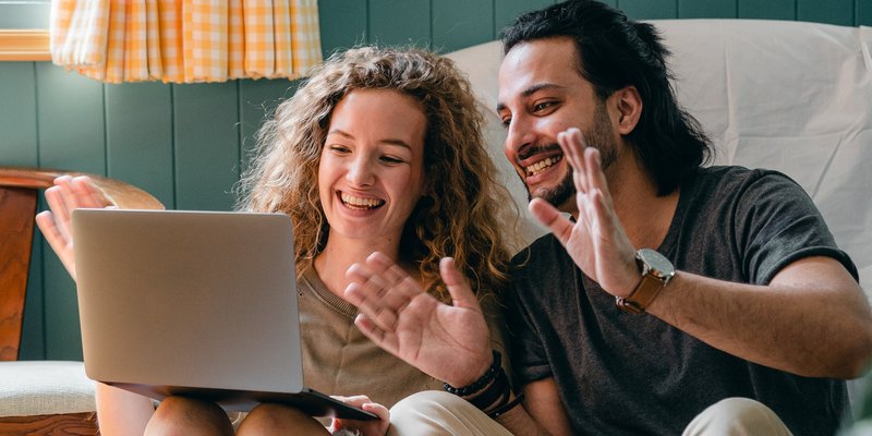 Couple on laptop